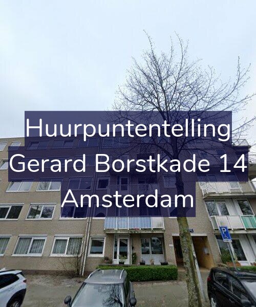 Foto gevel Huurpuntentelling voor Gerard Borstkade 14, Amsterdam