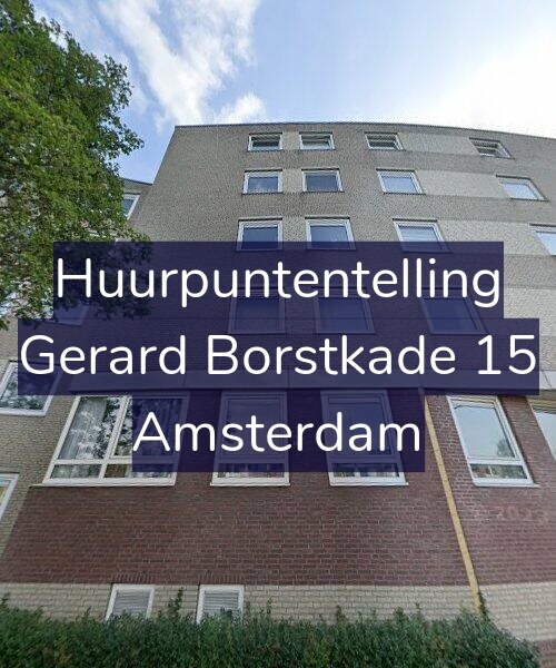 Foto gevel Huurpuntentelling voor Gerard Borstkade 15, Amsterdam