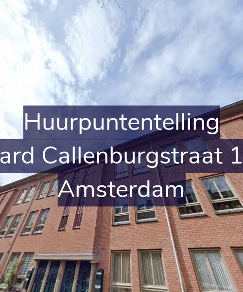 Foto gevel Huurpuntentelling voor Gerard Callenburgstraat 13-2, Amsterdam