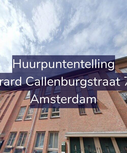 Foto gevel Huurpuntentelling voor Gerard Callenburgstraat 7-2, Amsterdam