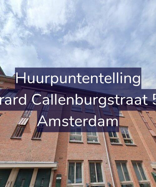 Foto gevel Huurpuntentelling voor Gerard Callenburgstraat 5-2, Amsterdam