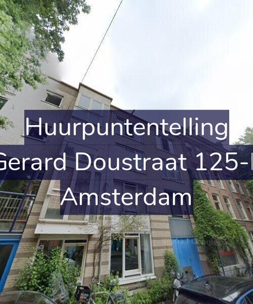 Foto gevel Huurpuntentelling voor Gerard Doustraat 125-F, Amsterdam