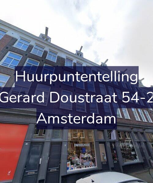 Foto gevel Huurpuntentelling voor Gerard Doustraat 54-2, Amsterdam