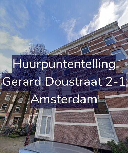 Foto gevel Huurpuntentelling voor Gerard Doustraat 2-1, Amsterdam