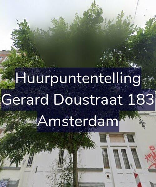 Foto gevel Huurpuntentelling voor Gerard Doustraat 183, Amsterdam