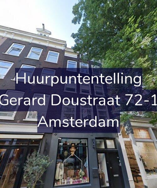 Foto gevel Huurpuntentelling voor Gerard Doustraat 72-1, Amsterdam