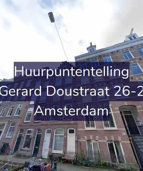 Foto gevel Huurpuntentelling voor Gerard Doustraat 26-2, Amsterdam