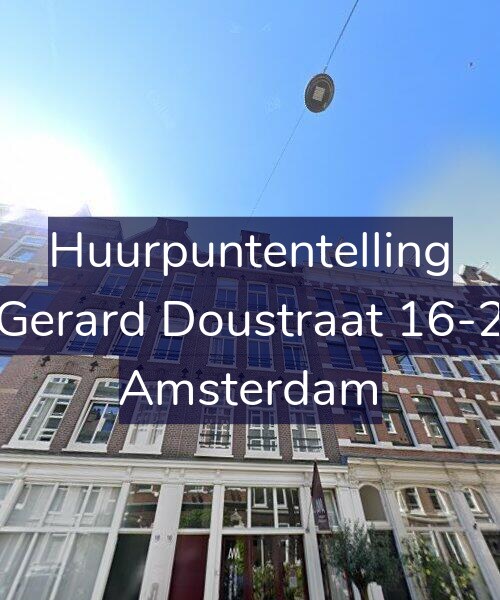 Foto gevel Huurpuntentelling voor Gerard Doustraat 16-2, Amsterdam