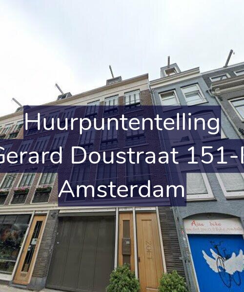 Foto gevel Huurpuntentelling voor Gerard Doustraat 151-B, Amsterdam