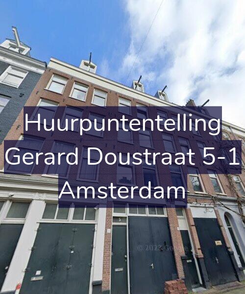 Foto gevel Huurpuntentelling voor Gerard Doustraat 5-1, Amsterdam