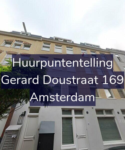 Foto gevel Huurpuntentelling voor Gerard Doustraat 169, Amsterdam