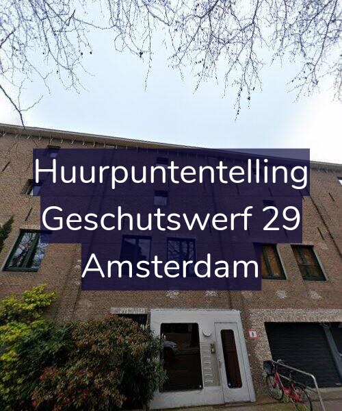 Foto gevel Huurpuntentelling voor Geschutswerf 29, Amsterdam