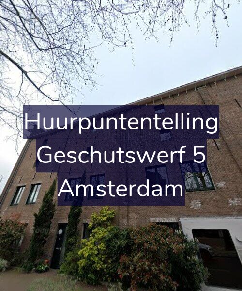 Foto gevel Huurpuntentelling voor Geschutswerf 5, Amsterdam