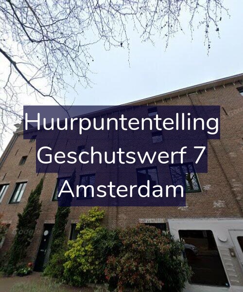 Foto gevel Huurpuntentelling voor Geschutswerf 7, Amsterdam