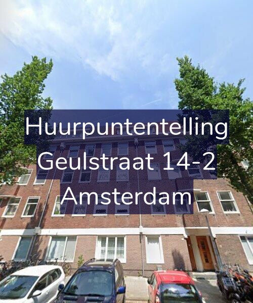 Foto gevel Huurpuntentelling voor Geulstraat 14-2, Amsterdam