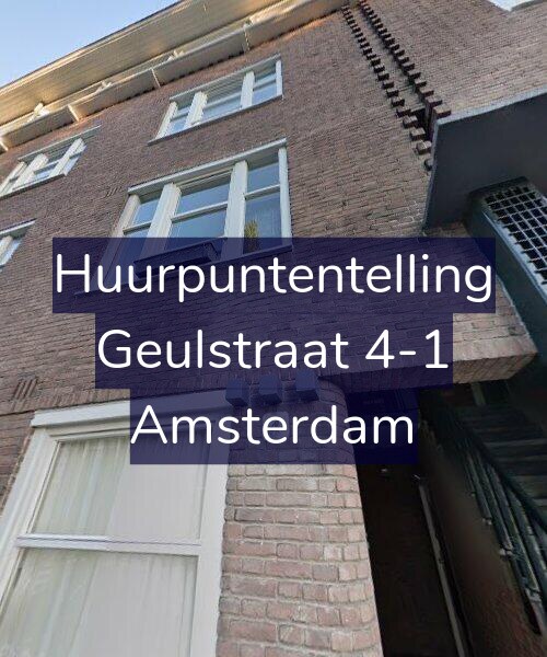Foto gevel Huurpuntentelling voor Geulstraat 4-1, Amsterdam