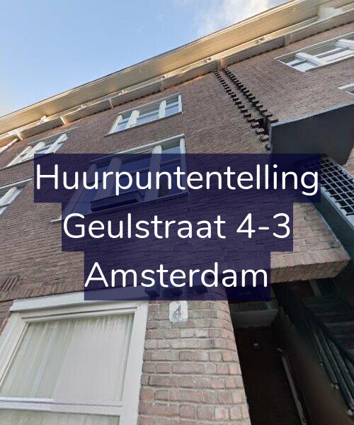 Foto gevel Huurpuntentelling voor Geulstraat 4-3, Amsterdam