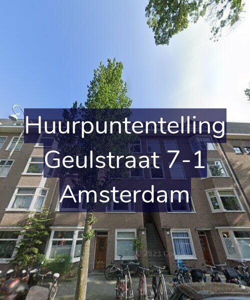 Foto gevel Huurpuntentelling voor Geulstraat 7-1, Amsterdam