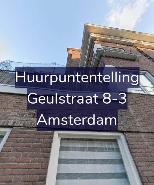 Foto gevel Huurpuntentelling voor Geulstraat 8-3, Amsterdam