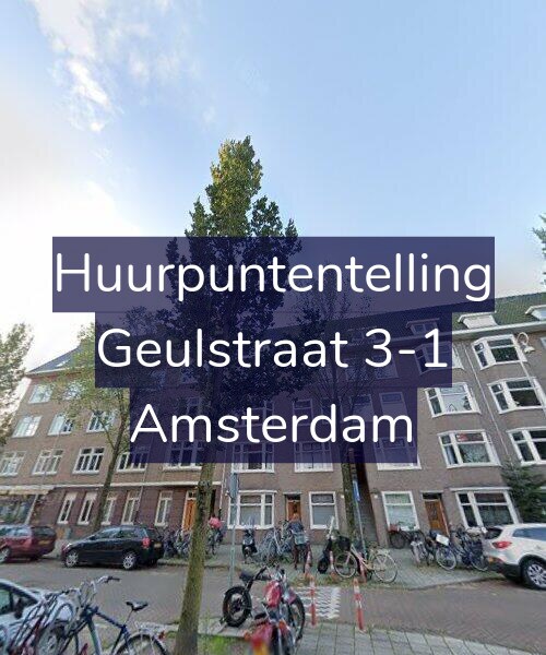 Foto gevel Huurpuntentelling voor Geulstraat 3-1, Amsterdam