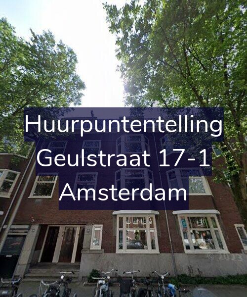 Foto gevel Huurpuntentelling voor Geulstraat 17-1, Amsterdam