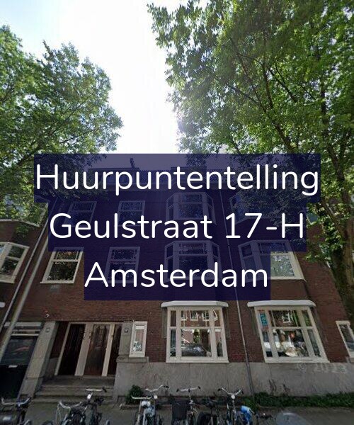 Foto gevel Huurpuntentelling voor Geulstraat 17-H, Amsterdam