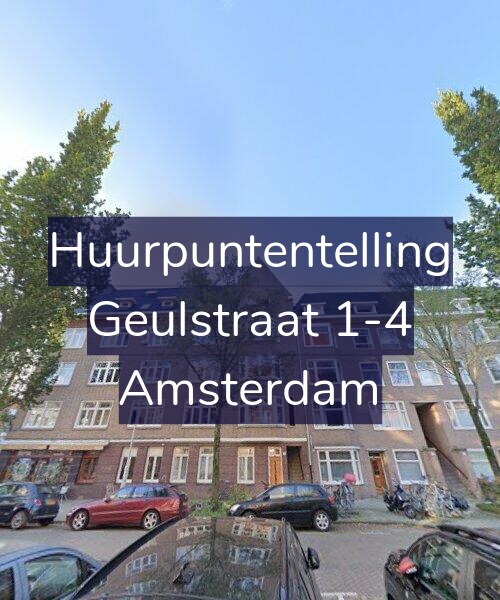 Foto gevel Huurpuntentelling voor Geulstraat 1-4, Amsterdam