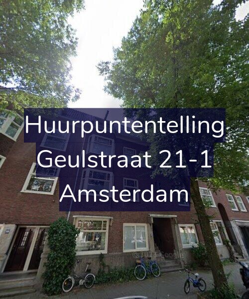 Foto gevel Huurpuntentelling voor Geulstraat 21-1, Amsterdam