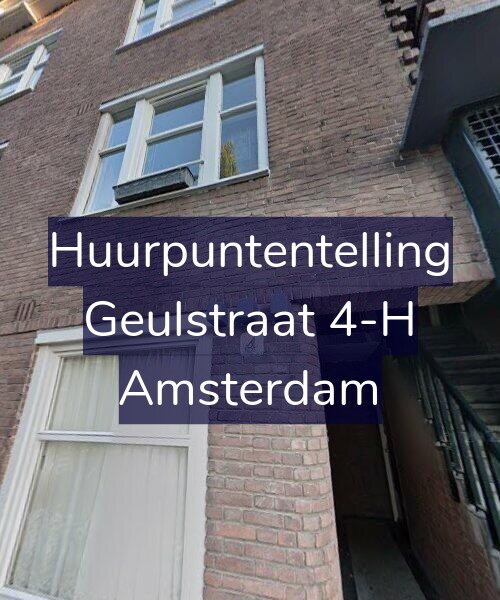 Foto gevel Huurpuntentelling voor Geulstraat 4-H, Amsterdam