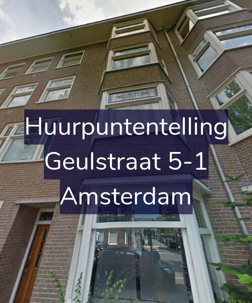 Foto gevel Huurpuntentelling voor Geulstraat 5-1, Amsterdam