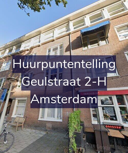 Foto gevel Huurpuntentelling voor Geulstraat 2-H, Amsterdam