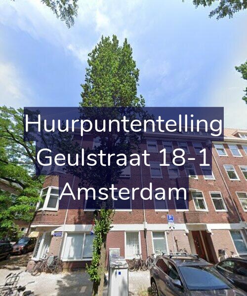 Foto gevel Huurpuntentelling voor Geulstraat 18-1, Amsterdam