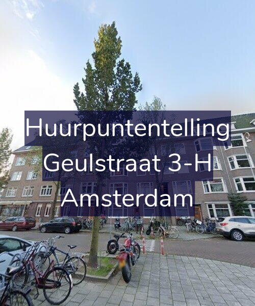 Foto gevel Huurpuntentelling voor Geulstraat 3-H, Amsterdam