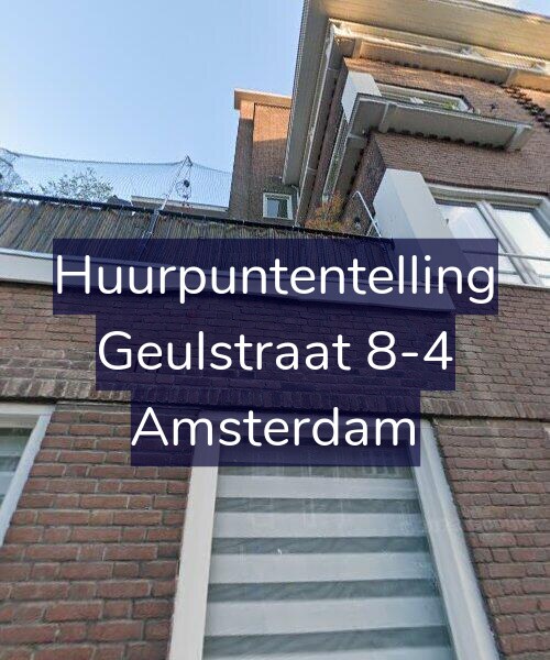 Foto gevel Huurpuntentelling voor Geulstraat 8-4, Amsterdam