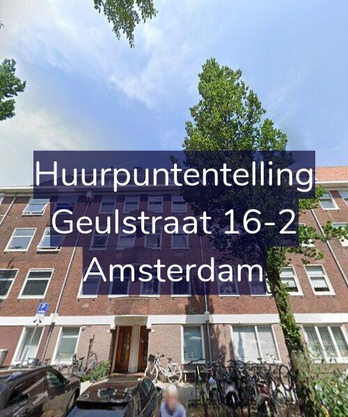 Foto gevel Huurpuntentelling voor Geulstraat 16-2, Amsterdam