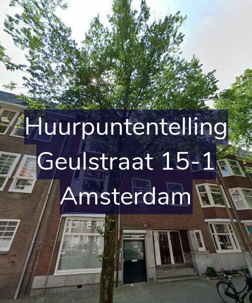 Foto gevel Huurpuntentelling voor Geulstraat 15-1, Amsterdam