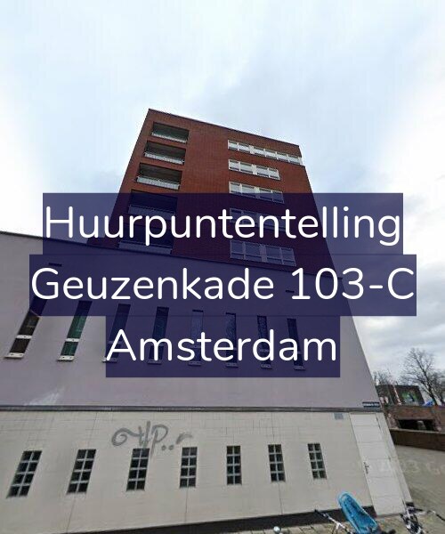 Foto gevel Huurpuntentelling voor Geuzenkade 103-C, Amsterdam
