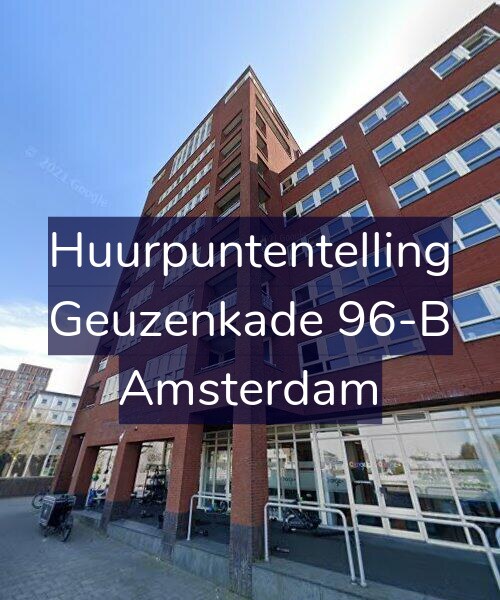Foto gevel Huurpuntentelling voor Geuzenkade 96-B, Amsterdam