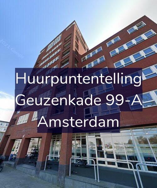 Foto gevel Huurpuntentelling voor Geuzenkade 99-A, Amsterdam