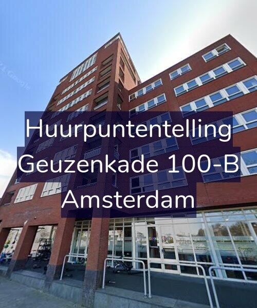 Foto gevel Huurpuntentelling voor Geuzenkade 100-B, Amsterdam