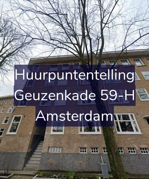 Foto gevel Huurpuntentelling voor Geuzenkade 59-H, Amsterdam