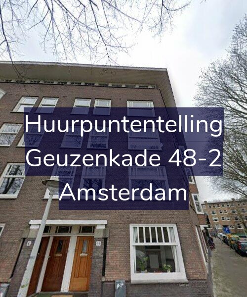 Foto gevel Huurpuntentelling voor Geuzenkade 48-2, Amsterdam