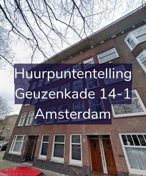 Foto gevel Huurpuntentelling voor Geuzenkade 14-1, Amsterdam