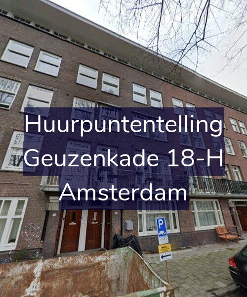 Foto gevel Huurpuntentelling voor Geuzenkade 18-H, Amsterdam