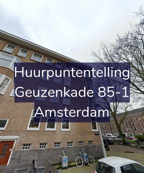 Foto gevel Huurpuntentelling voor Geuzenkade 85-1, Amsterdam