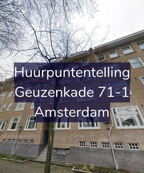 Foto gevel Huurpuntentelling voor Geuzenkade 71-1, Amsterdam