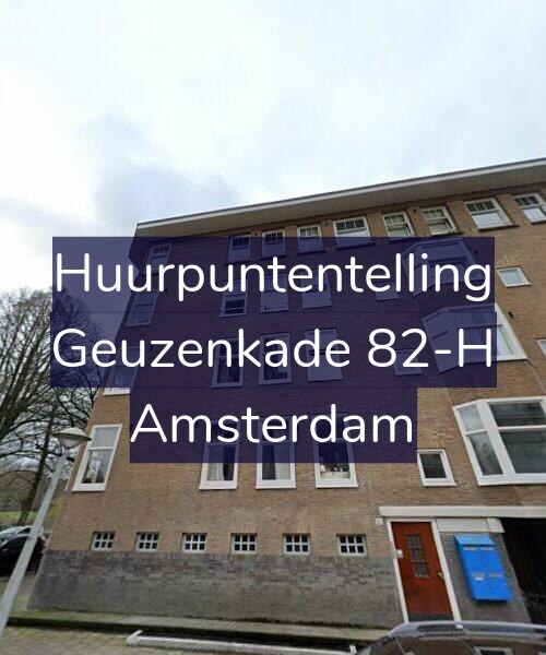 Foto gevel Huurpuntentelling voor Geuzenkade 82-H, Amsterdam