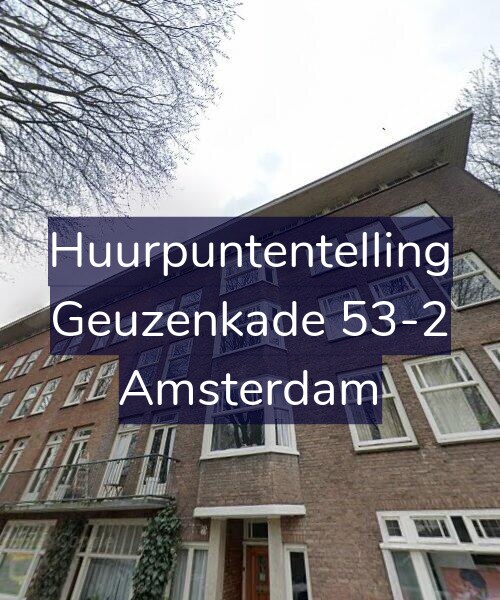 Foto gevel Huurpuntentelling voor Geuzenkade 53-2, Amsterdam