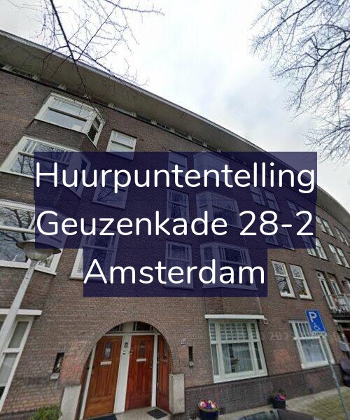 Foto gevel Huurpuntentelling voor Geuzenkade 28-2, Amsterdam