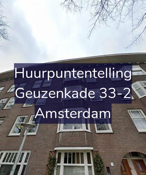 Foto gevel Huurpuntentelling voor Geuzenkade 33-2, Amsterdam